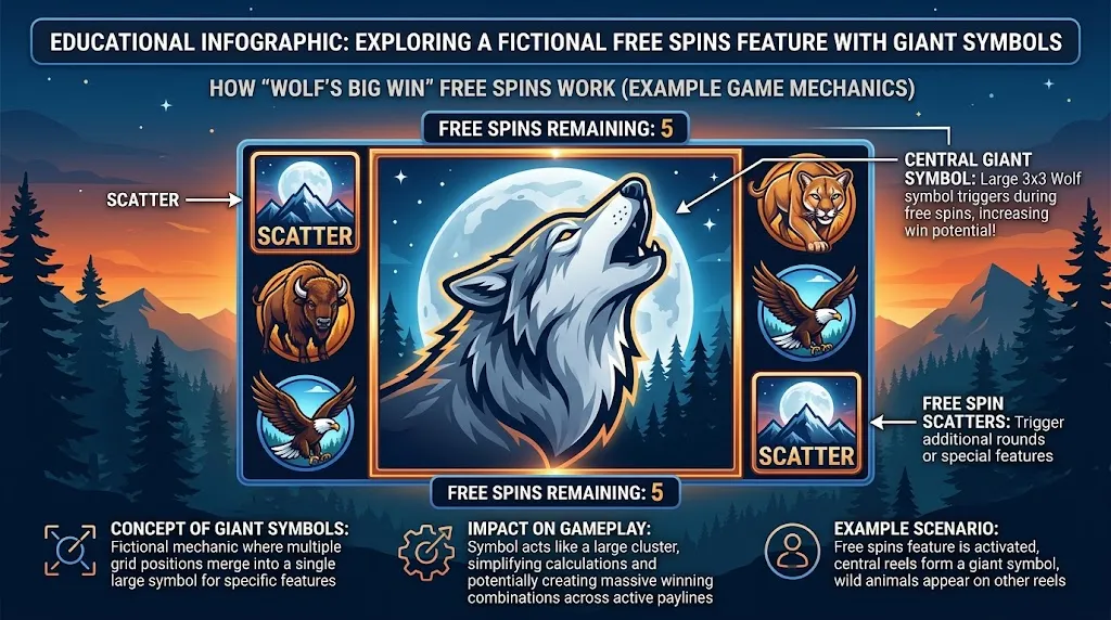 Wolf Gold free spins showing giant 3x3 symbols and three scatter triggers