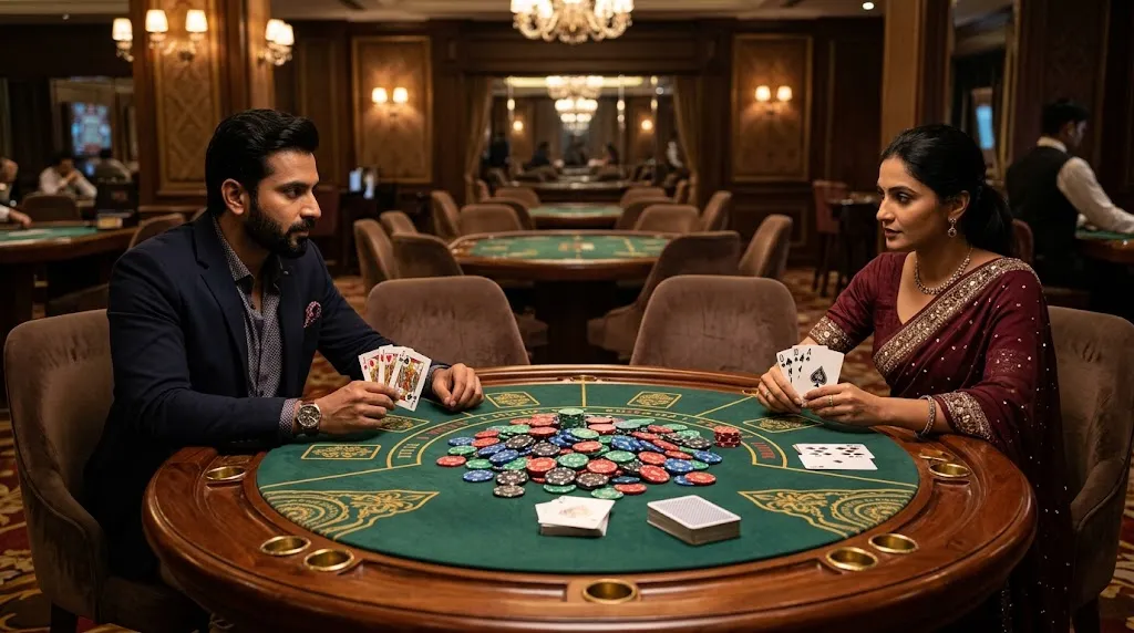 Teen Patti Casino Showdown Rules