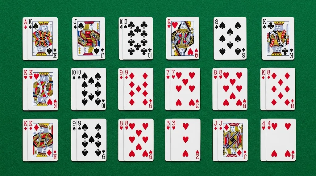 Teen Patti hand ranking cheat sheet from Trail to High Card