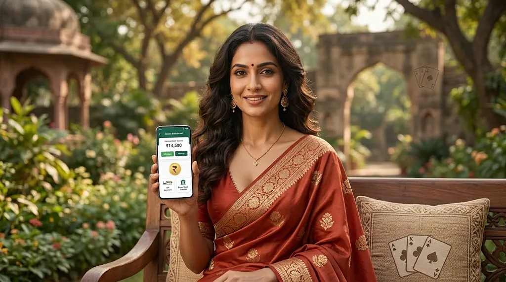 Teen Patti Stars withdrawal guide showing a mobile wallet and Indian payment options